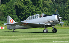 Noorduyn AT-16ND Harvard IIB | HB-RDN | private  |  This AT-16 Harvard carries the markings U-323 indicating the former use by the Swiss Air Force | LSZO 14.06.2025