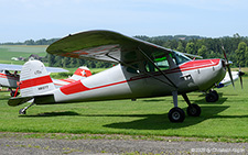 Cessna 140 | N81077 | private  |  This Cessna 140 sits normally in the hangars at Beromunster | LSZO 14.06.2025