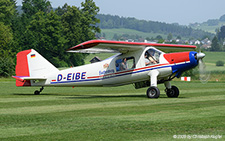 Dornier 27 A-1 | D-EIBE | private (Dornier Museum)  |  This Dornier Do 27 A-1 has just landed on runway 33 and is now taxing to its parking position. The aircraft arrived from Schwenningen. | LSZO 14.06.2025