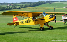Piper J-3 Cub | HB-OEN | private (FLUBAG)  |  This Piper J3 belongs to the local Aero Club (FLUBAG). | LSZO 14.06.2025