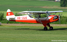 Piper L-4H Grasshopper | HB-OUS | private  |  This Piper L-4H Grasshopper is arriving from Grenchen. | LSZO 14.06.2025