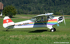Piper J-3 Cub | HB-ODH | private  |  This Piper J-3 Cub is seen here arriving from Kägiswil. | LSZP 31.08.2025