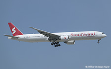 Boeing 777-31H | TC-GRZ | Southwind Airlines  |  This Boeing 777-300 of Southwind Airlines was stored at Antalya until 09MAY2025 when it was noted operating a flight to Moscow and back. | ANTALYA (LTAI/AYT) 09.05.2025