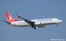 Boeing 737-8F2 | TC-JVV | Turkish Airlines  |  This Boeing 737-800 of Turkish Airlines is seen here arriving from Istanbul, after only 0:58 hours of flying time. | ANTALYA (LTAI/AYT) 09.05.2025