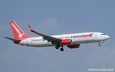 Boeing 737-8HX | TC-TJU | Corendon Airlines  |  This Boeing 737-800 of Correndon Airlines is definatly in need of a repaint as the titles are really fading. | ANTALYA (LTAI/AYT) 11.05.2025