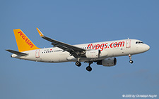 Airbus A320-214 | TC-DCL | Pegasus Airlines  |  Pegasus Airlines only operates 6 Airbus A320ceo, one of them is seen here arriving from Nuremberg as flight PGT5034. | ANTALYA (LTAI/AYT) 14.05.2025